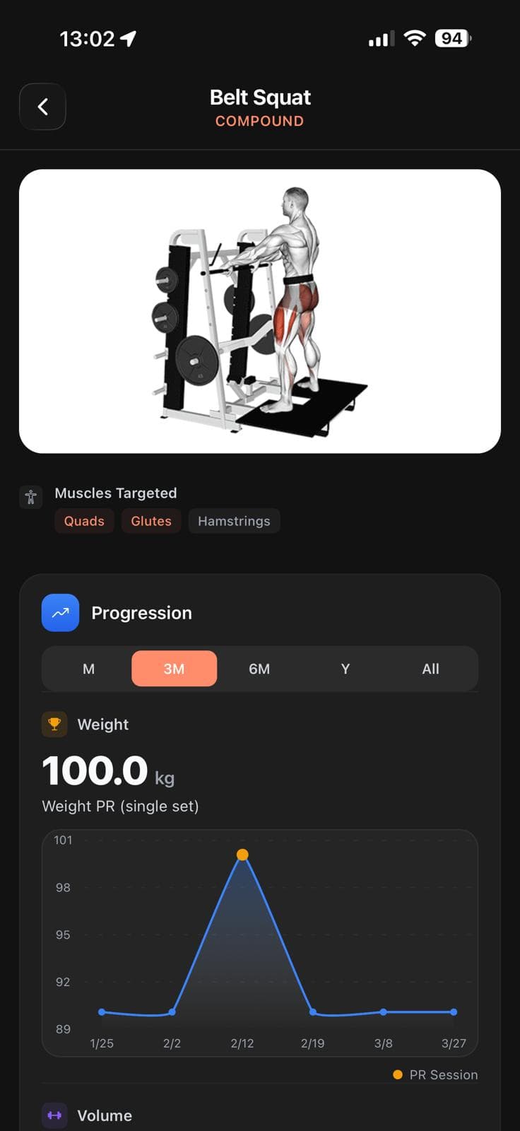 Exercise Library screenshot