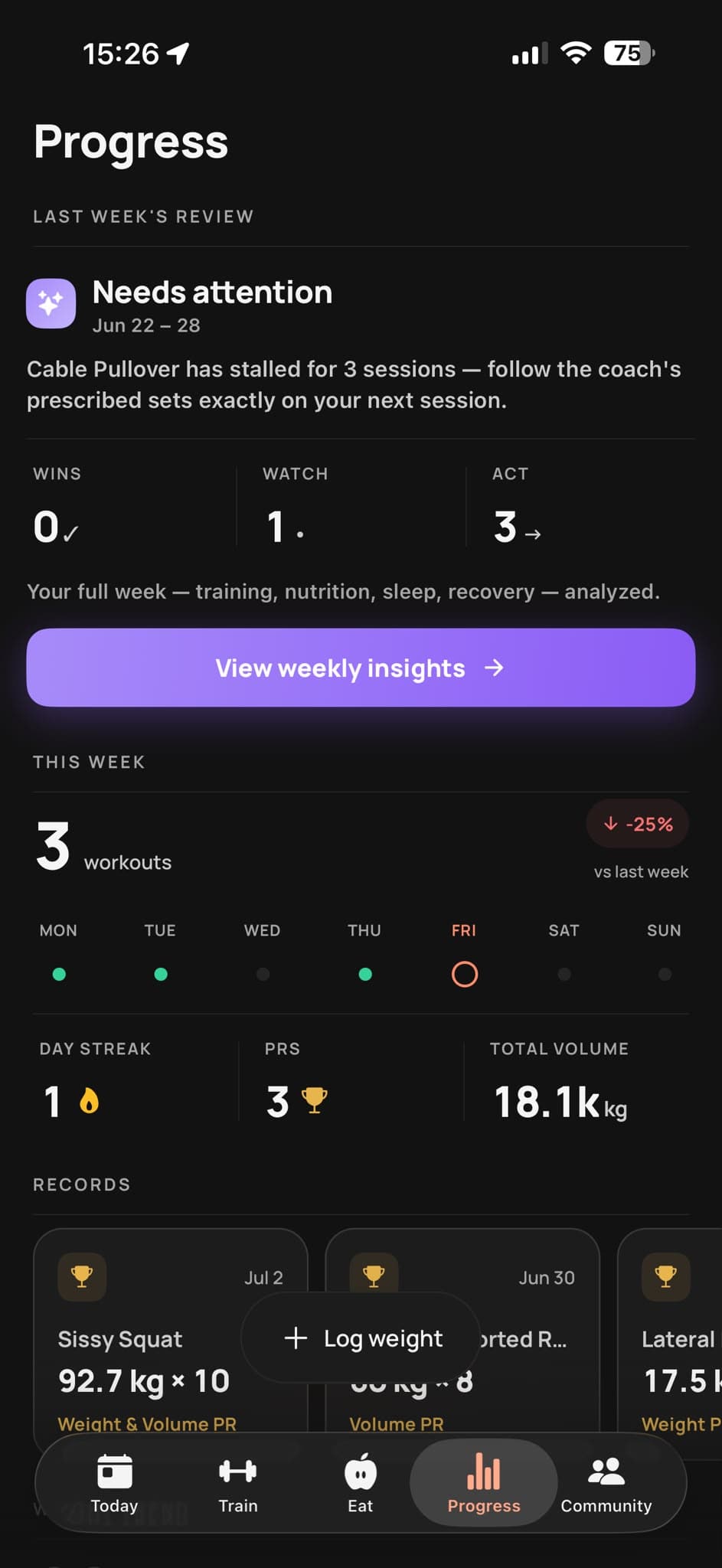 Weekly Recap screenshot